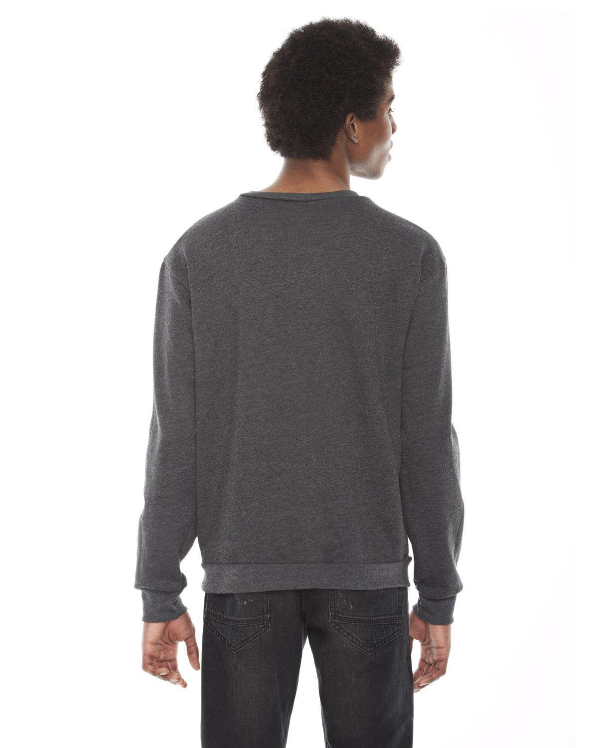 American Apparel Unisex Flex Fleece Drop Shoulder Pullover Crewneck American Apparel