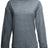 J America Ladies' Weekend French Terry Mock Neck Crew J America