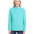 J America Ladies' Weekend French Terry Mock Neck Crew J America