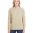J America Ladies' Weekend French Terry Mock Neck Crew J America