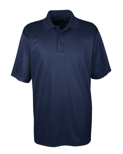 UltraClub Men's Cool & Dry Elite Mini-Check Jacquard Polo