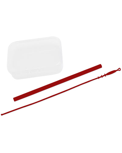 Prime Line Silicone Straw Kit With Brush