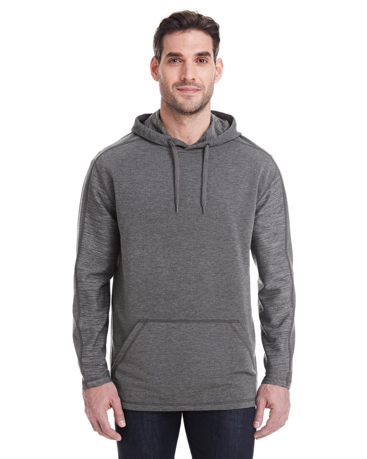 J America Adult Omega Stretch Hooded Sweatshirt J America