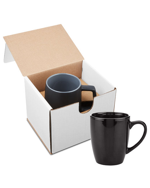 Prime Line 12oz Contemporary Challenger Café Ceramic Mug in Mailer Prime Line