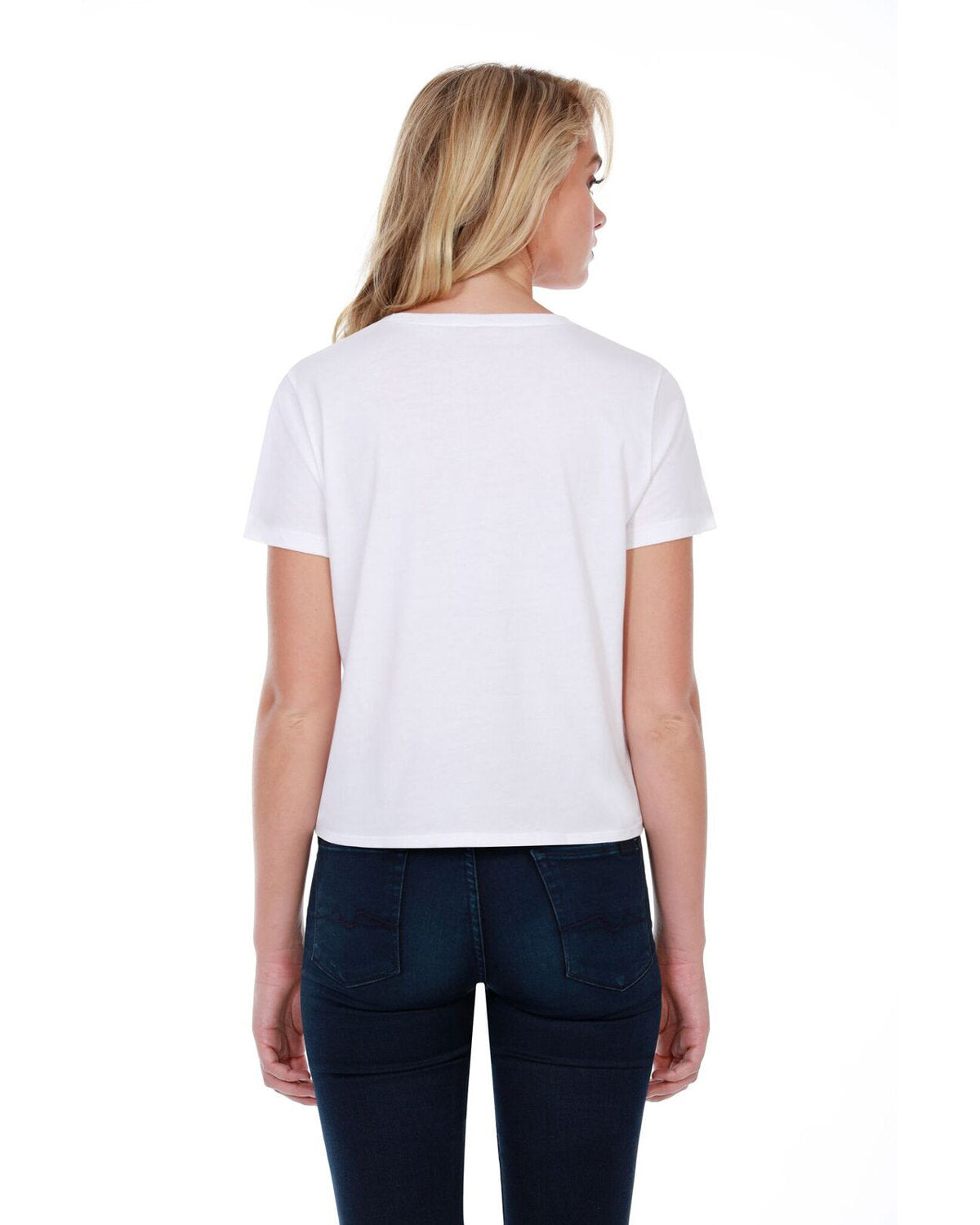 StarTee Ladies' Cotton Tie Front T-Shirt StarTee