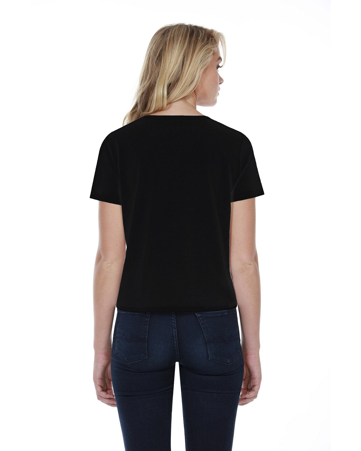 StarTee Ladies' Cotton Tie Front T-Shirt StarTee