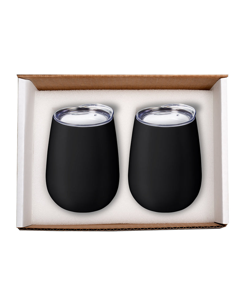 Prime Line Duo Vacuum Stemless Wine Tumbler Gift Set