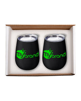 Prime Line Duo Vacuum Stemless Wine Tumbler Gift Set Prime Line