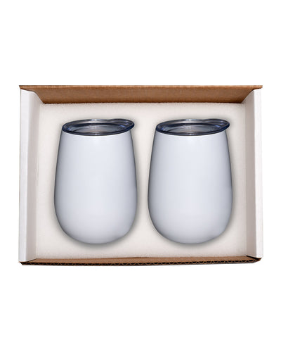 Prime Line Duo Vacuum Stemless Wine Tumbler Gift Set