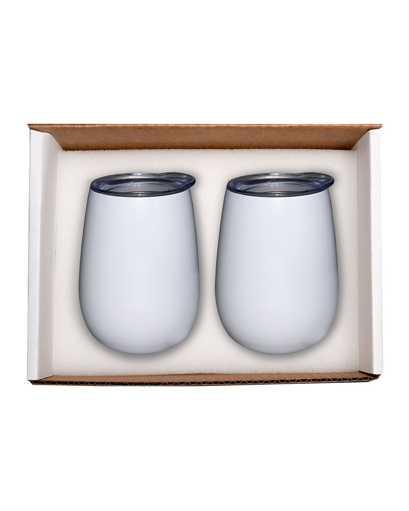Prime Line Duo Vacuum Stemless Wine Tumbler Gift Set