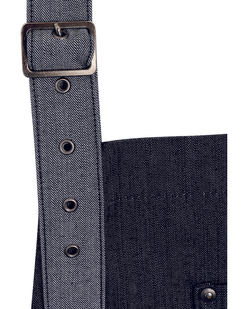 Artisan Collection by Reprime Unisex Domain Contrast Denim Bib Apron