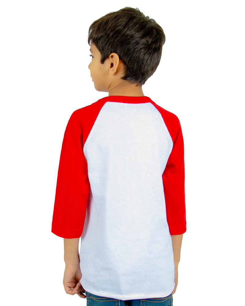 Shaka Wear Youth 6 oz., 3/4-Sleeve Raglan