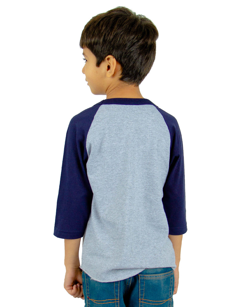 Shaka Wear Youth 6 oz., 3/4-Sleeve Raglan