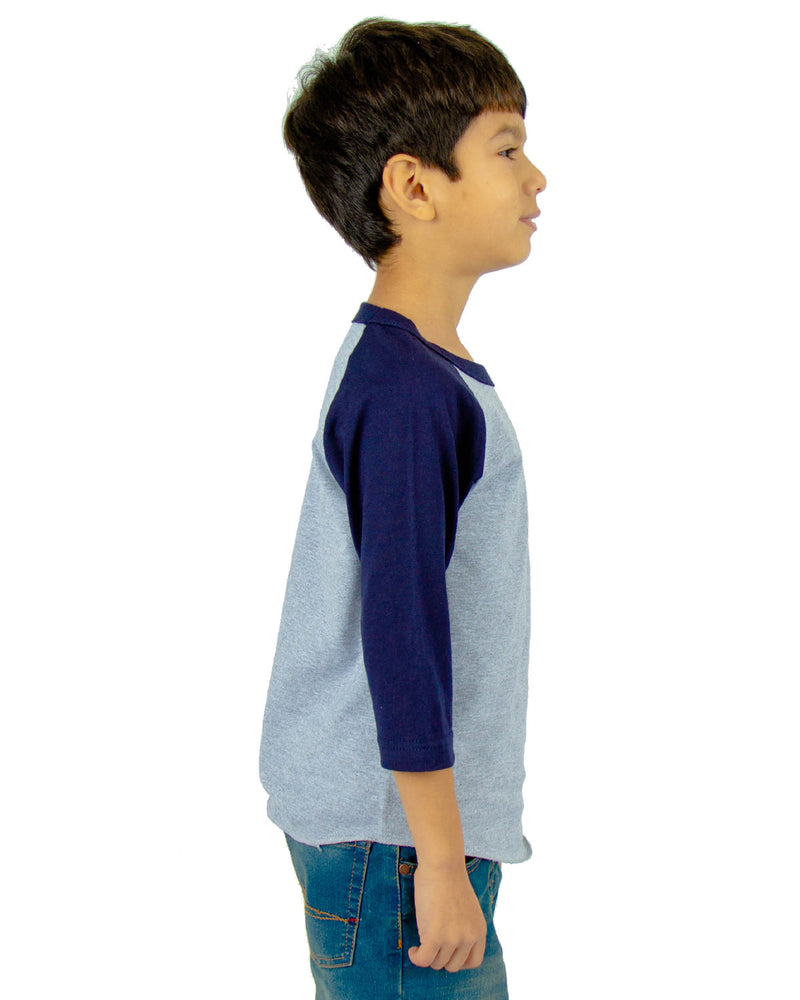 Shaka Wear Youth 6 oz., 3/4-Sleeve Raglan