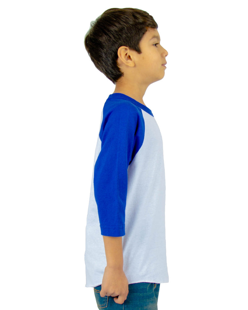 Shaka Wear Youth 6 oz., 3/4-Sleeve Raglan