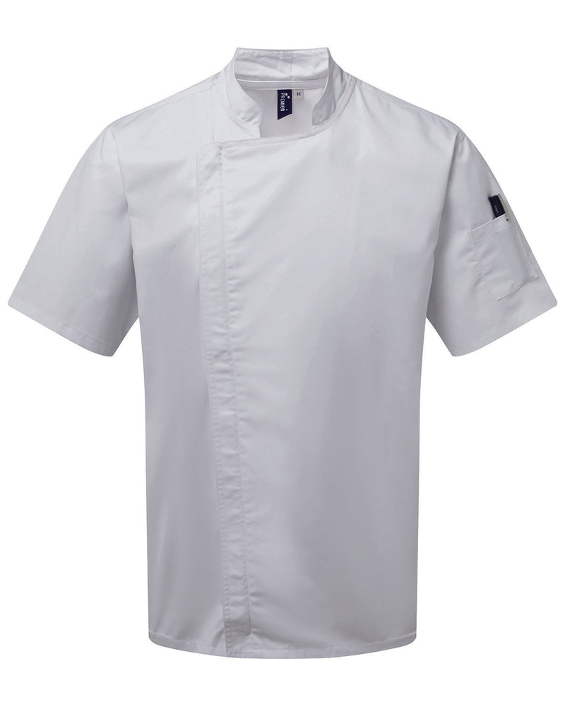 Artisan Collection by Reprime Unisex Zip-Close Short Sleeve Chef&