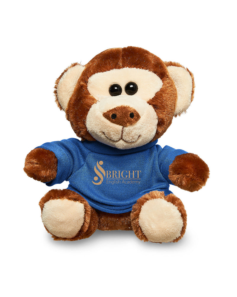 Prime Line 7" Plush Monkey With T-Shirt
