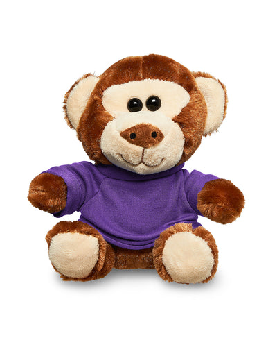 Prime Line 7" Plush Monkey With T-Shirt