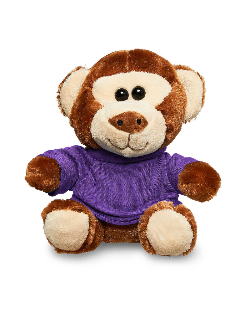 Prime Line 7" Plush Monkey With T-Shirt