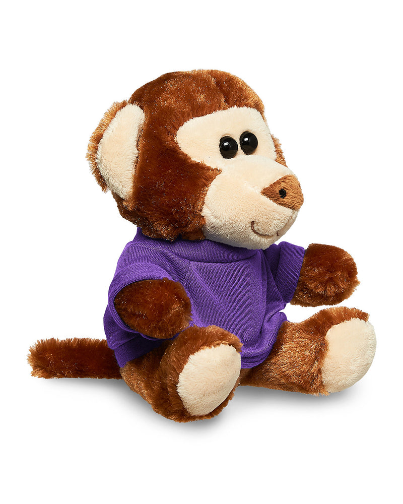 Prime Line 7" Plush Monkey With T-Shirt