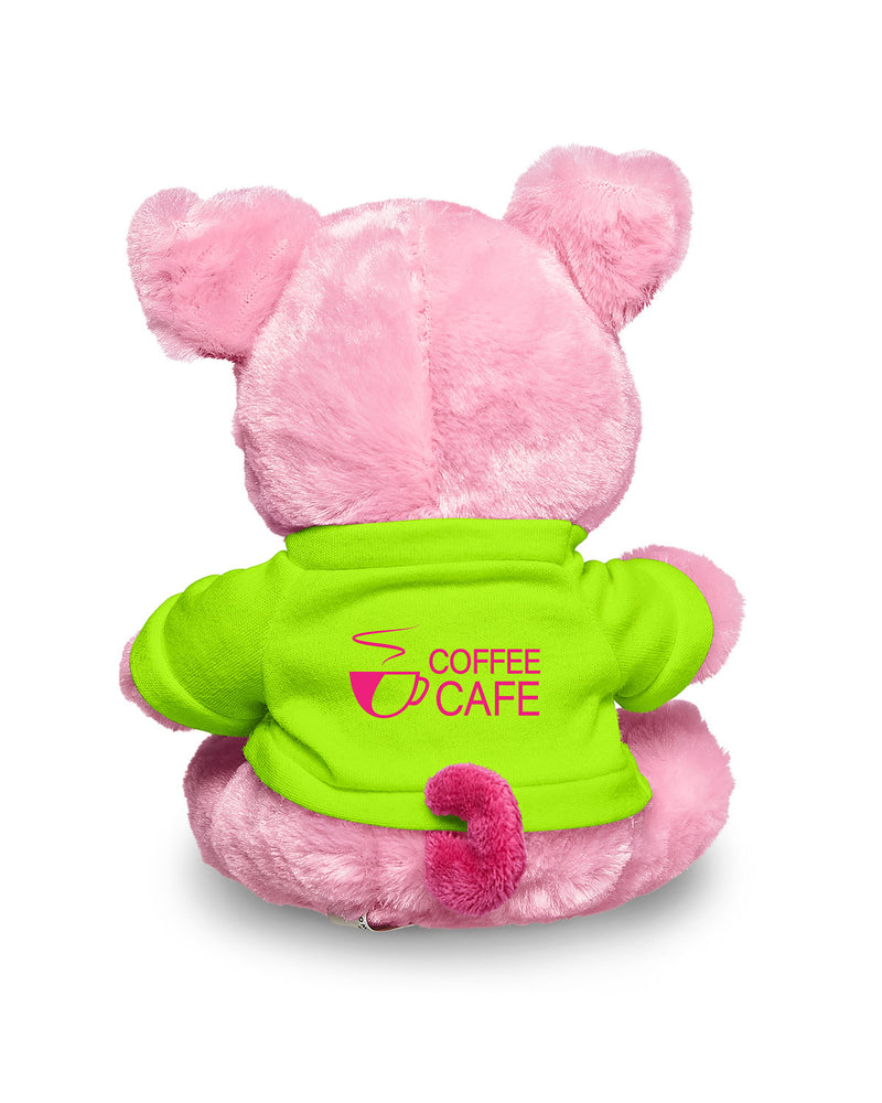 Prime Line 7" Plush Pig With T-Shirt