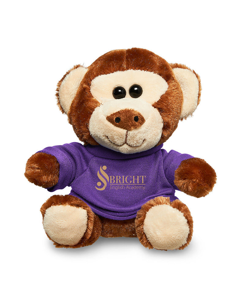 Prime Line 7" Plush Monkey With T-Shirt