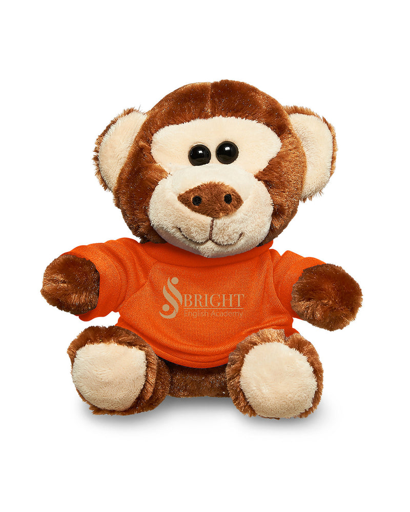 Prime Line 7" Plush Monkey With T-Shirt