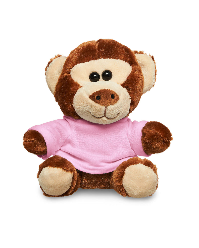 Prime Line 7" Plush Monkey With T-Shirt