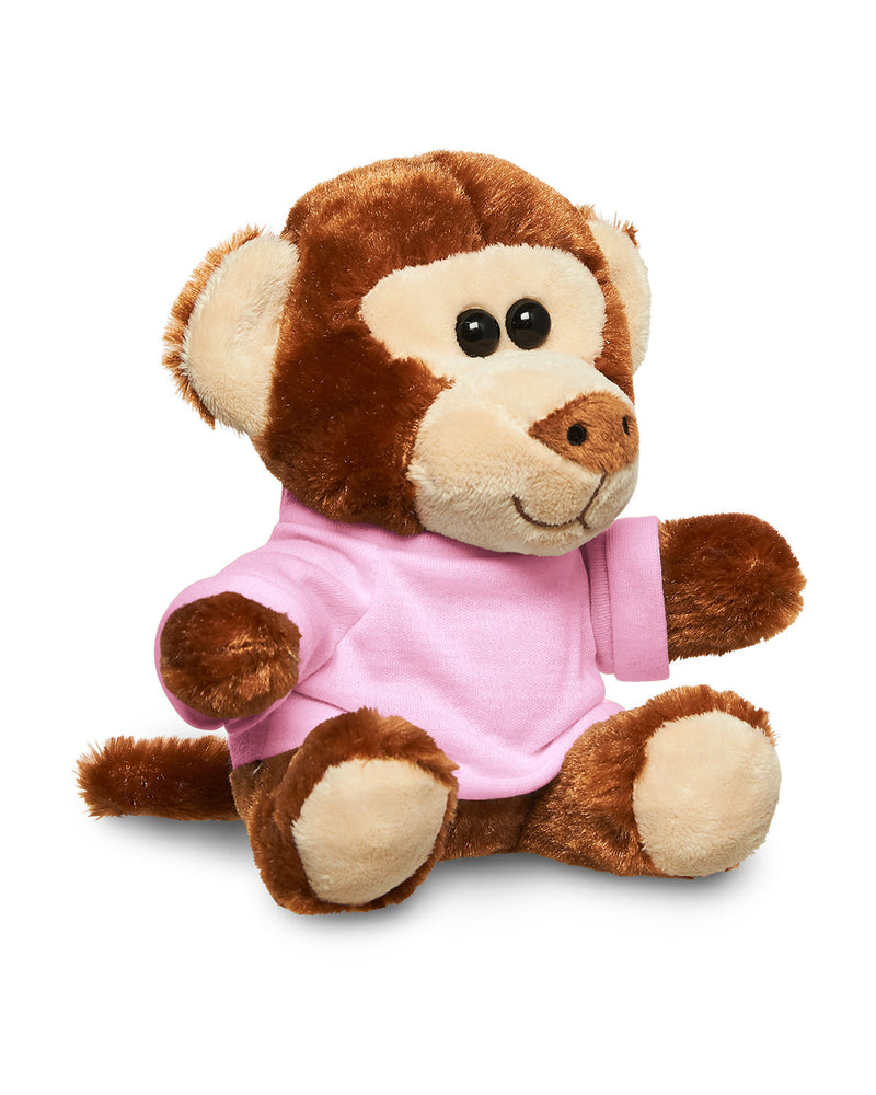 Prime Line 7" Plush Monkey With T-Shirt