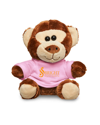 Prime Line 7" Plush Monkey With T-Shirt