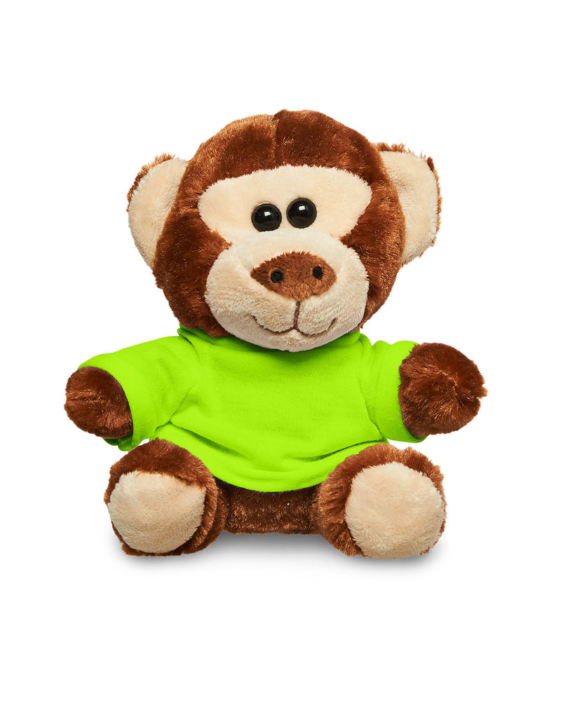 Prime Line 7" Plush Monkey With T-Shirt