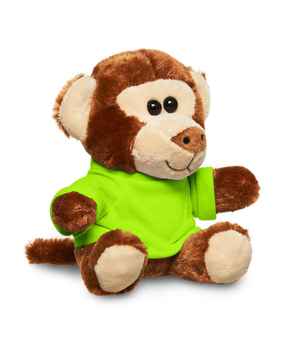 Prime Line 7" Plush Monkey With T-Shirt