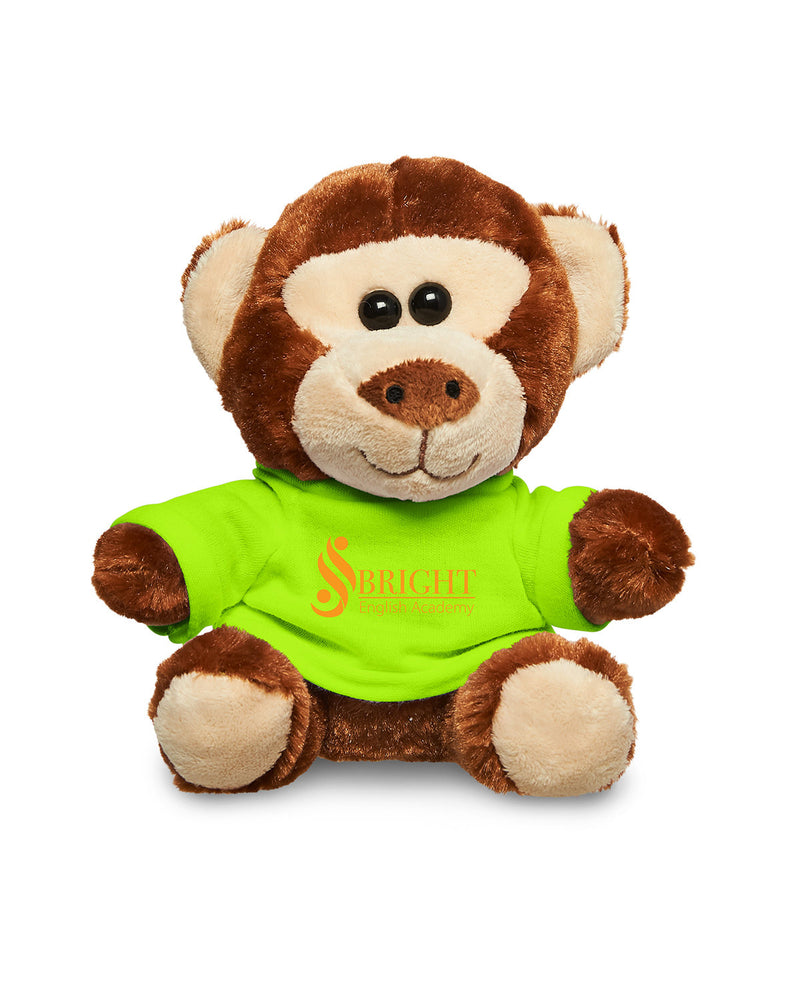Prime Line 7" Plush Monkey With T-Shirt