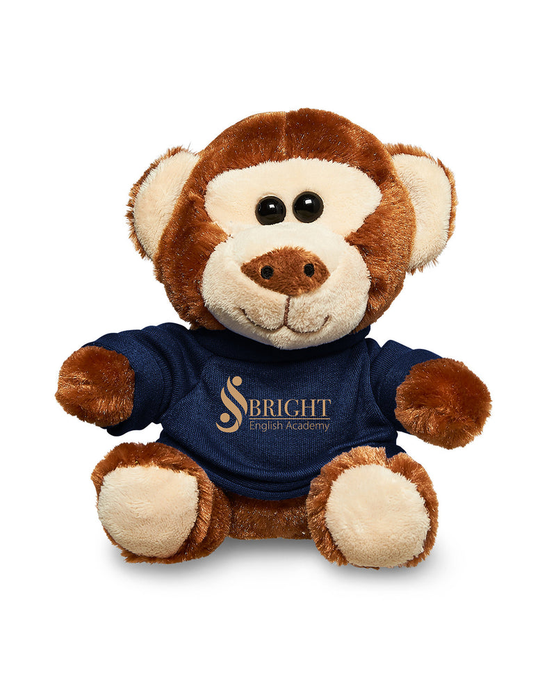 Prime Line 7" Plush Monkey With T-Shirt