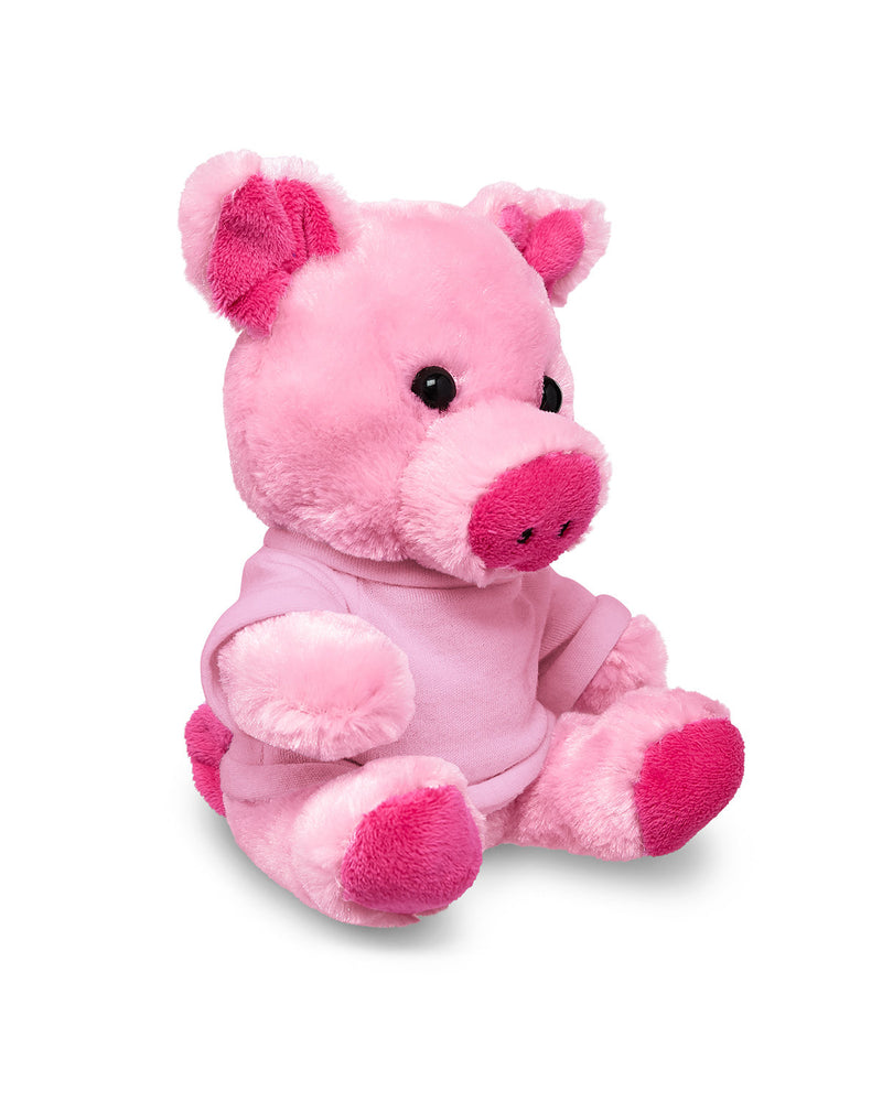 Prime Line 7" Plush Pig With T-Shirt