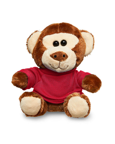 Prime Line 7" Plush Monkey With T-Shirt