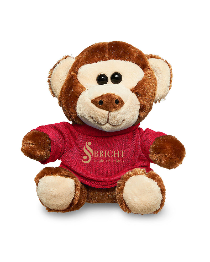 Prime Line 7" Plush Monkey With T-Shirt