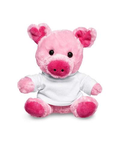 Prime Line 7" Plush Pig With T-Shirt