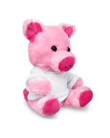 Prime Line 7" Plush Pig With T-Shirt Prime Line