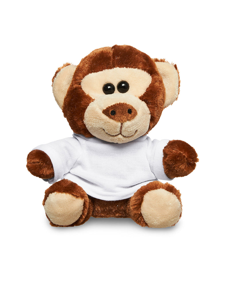 Prime Line 7" Plush Monkey With T-Shirt