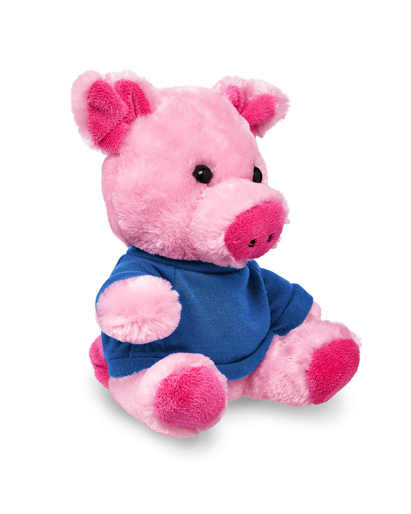 Prime Line 7" Plush Pig With T-Shirt