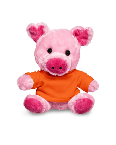 Prime Line 7" Plush Pig With T-Shirt