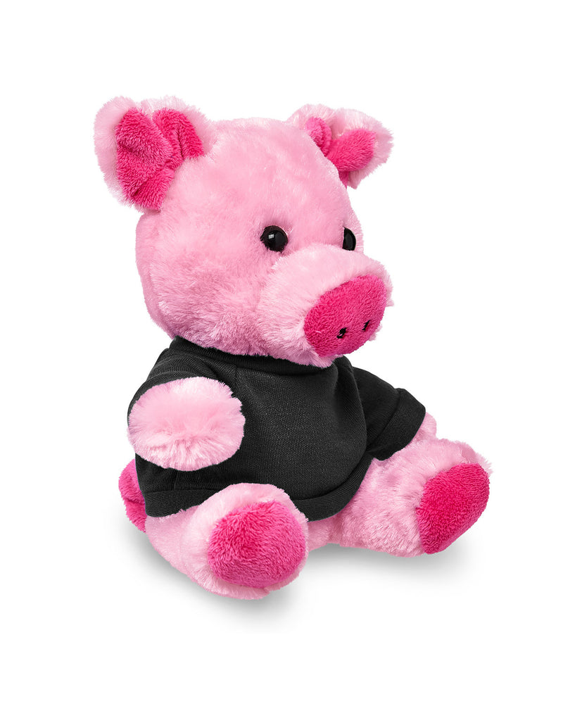 Prime Line 7" Plush Pig With T-Shirt