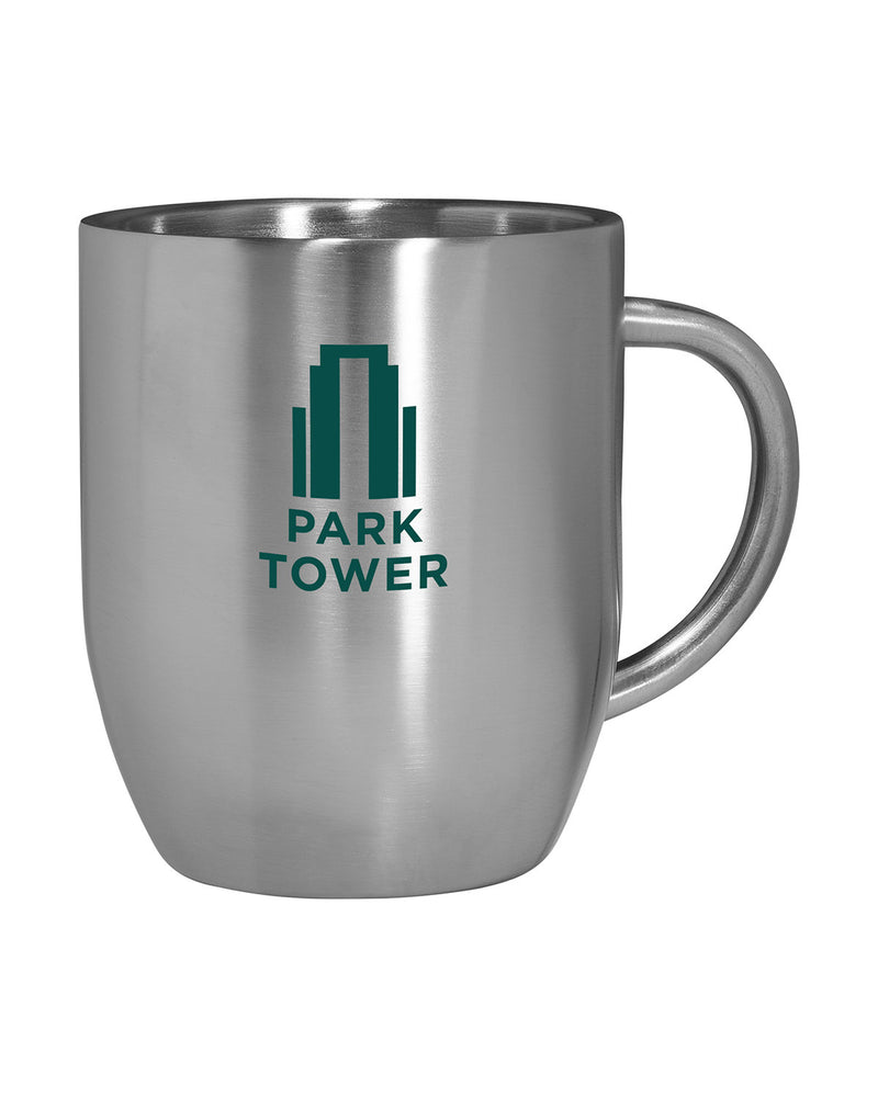 Prime Line 12oz Double Wall Stainless Steel Coffee Mug