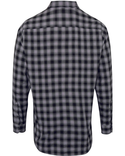 Reprime Men's Mulligan Check Long-Sleeve Cotton Shirt