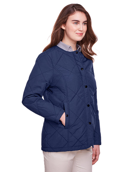 UltraClub Ladies' Dawson Quilted Hacking Jacket UltraClub