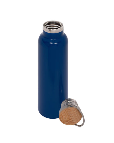 Prime Line 20oz Vacuum Bottle With Bamboo Lid