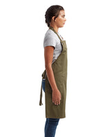 Artisan Collection by Reprime Unisex ‘Barley’ Contrast Stitch Sustainable Bib Apron Reprime