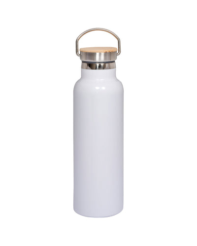 Prime Line 20oz Vacuum Bottle With Bamboo Lid