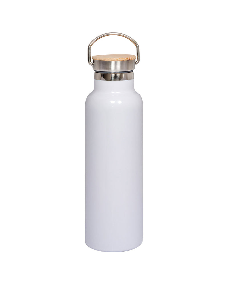 Prime Line 20oz Vacuum Bottle With Bamboo Lid